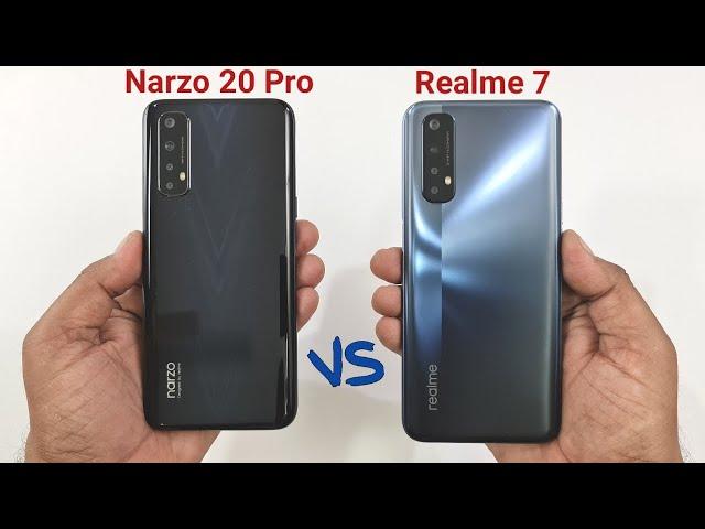 Realme Narzo 20 Pro vs Realme 7 Speed test | Camera Test