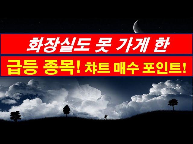 단타와 스윙을 위한 수급이 들어 온 장대양봉 종목! 일봉과 분봉 챠트!