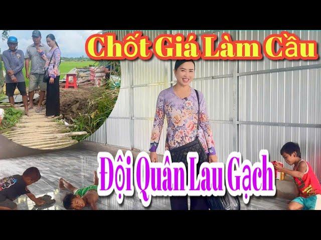 Nhiều Bất Ngờ Sau Khi Lót Gạch Nền Nhà Chống Lún Bằng Tre Của Chị Hạnh 5 Con| PHƯƠNG THÚY TV#1056