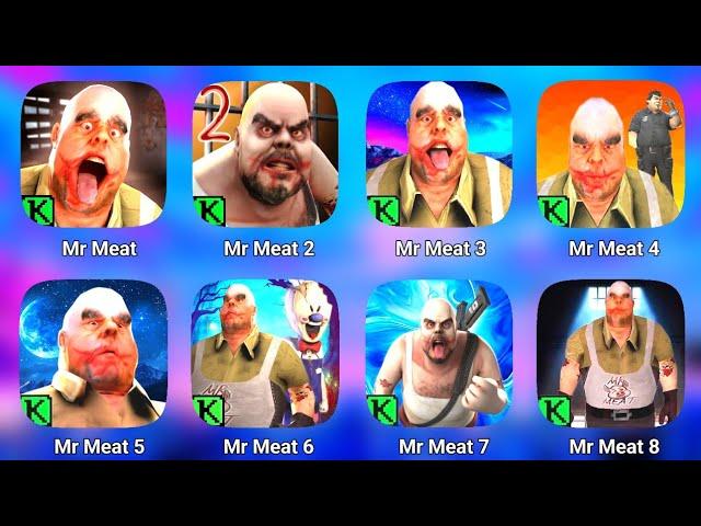 Mr Meat 1, 2, 3, 4, 5, 6, 7 & 8 Full Gameplay || Mr Meat Horror 3d Mod || Game Mod