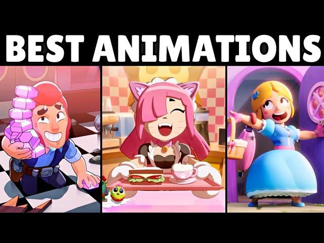 TOP 10 BRAWL STARS ANIMATIONS COMPILATION!