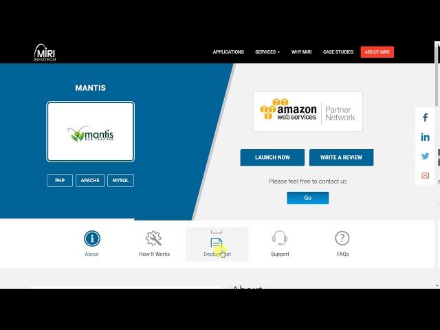 Mantis | Steps for AWS Installation powerd by Miri Infotech