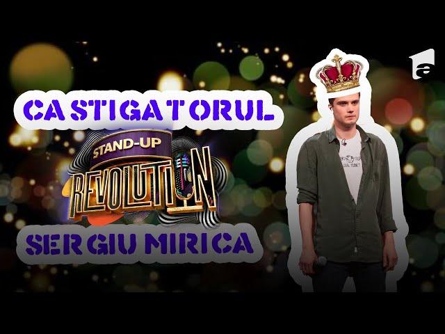 Evoluția lui Sergiu Mirică, CÂȘTIGĂTORUL Sezonului 1, pe scena Stand-up Revolution!