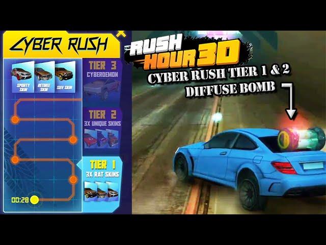 Rush Hour 3D Gameplay / Walkthrough - Cyber Rush Tier 1 & 2