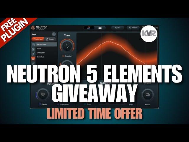 Get Izotope Neutron 5 Elements for FREE until December 31 KVR audio giveAway!