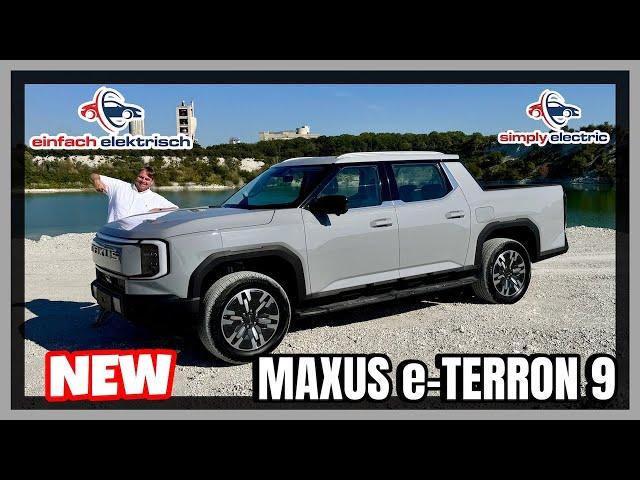 Maxus e-Terron 9 Premium electric pickup with plenty of power