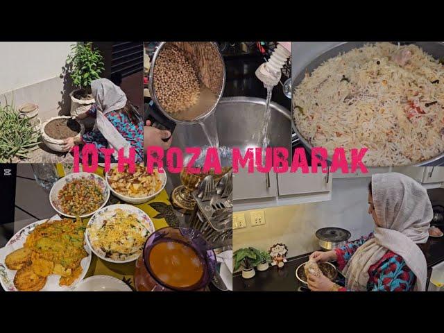 Ramadan Mubarak 10th Roza || Today is gardening || Home work along with Iftari