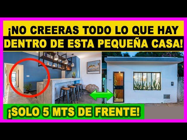 Casa pequeña REMODELADA 5mts de frente  CASA ABANDONADA & REDISEÑADA