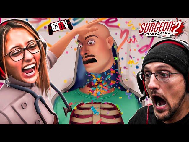 SURGEON SIMULATOR 2:  Lexi vs Bob? You're FIRED!  (FGTeeV Hilarious Co-Op Game)