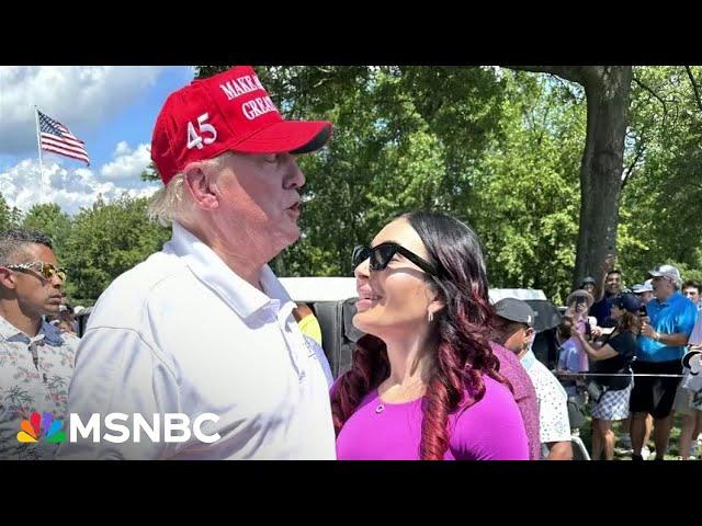 ‘She’s a free spirit!’: Trump defends relationship with far-right racist Laura Loomer