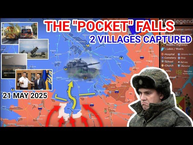 The Toretsk "pocket" is closing | 2 villages captured | Kharkiv New Offensive? [21 May 2025]