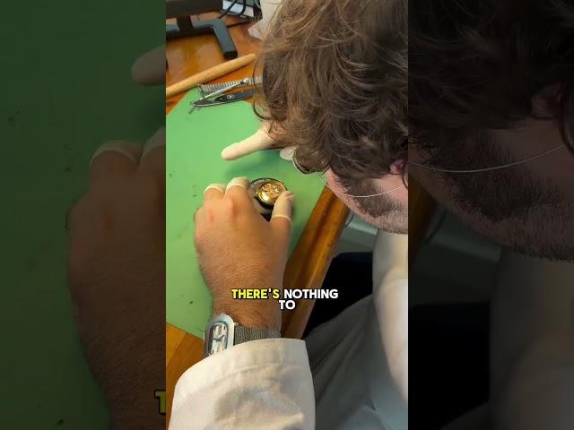 The Watch Preserve's watchmaker diagnosing a watch for repair