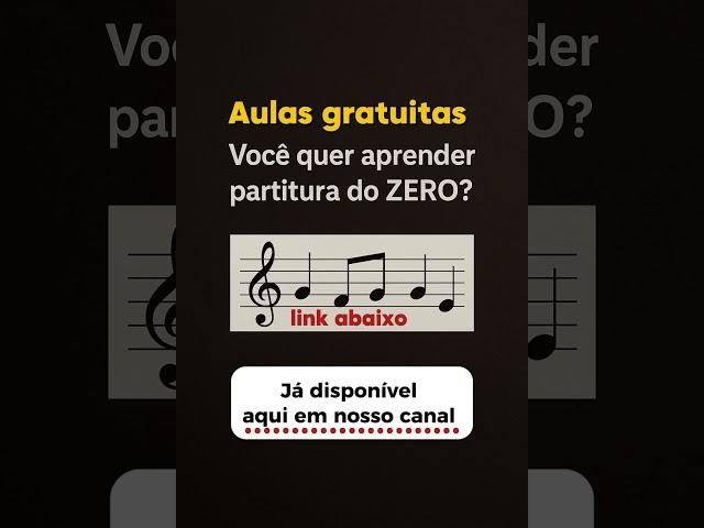 Aulas gratuitas de Partitura para iniciantes do TOTAL ZERO. Comente abaixo, se tem interesse...
