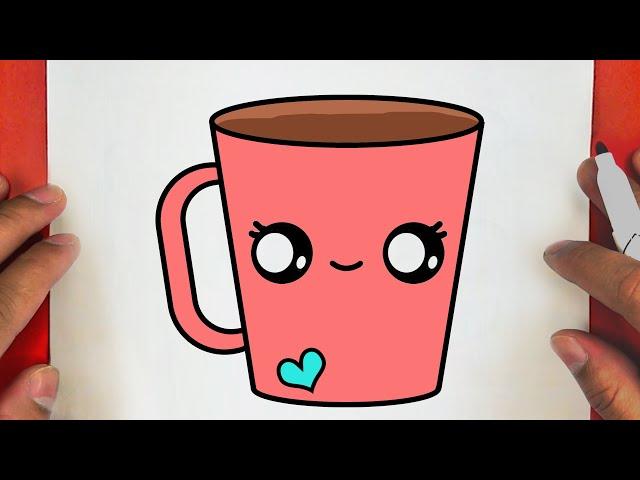 COMMENT DESSINER UNE BOISSON MIGNONNE AU CAFÉ SUCRÉÉTAPE PAR ÉTAPE, JACK DESSINS