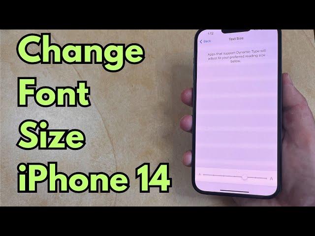 How to Change Font Size on iPhone 14