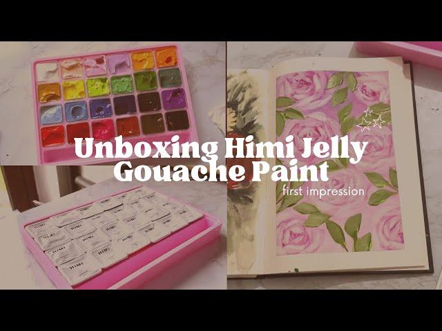 HIMI Gouache Paint Set 24 Colours // Unboxing and First Impression