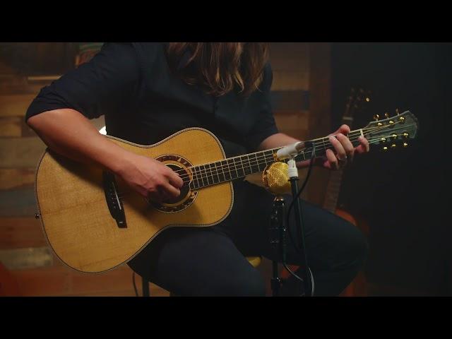 Torrefied Sitka Spruce/Figured Sapele Parlor - Blackcap Custom Guitars