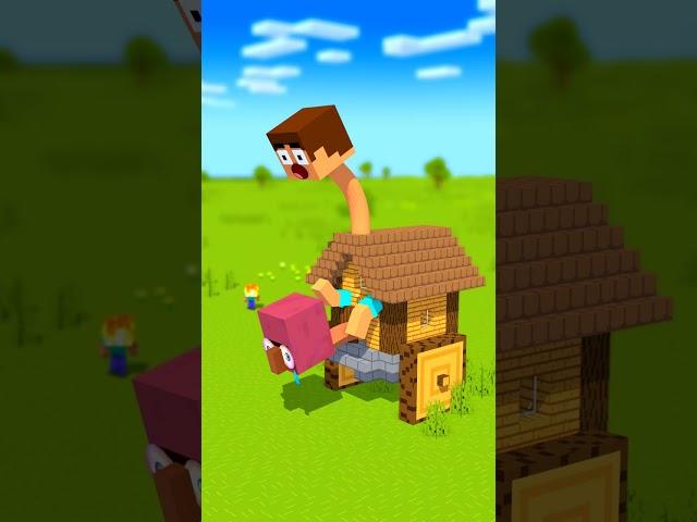 Taxi Steve Villager??? - Minecraft animation #minecraft #shorts