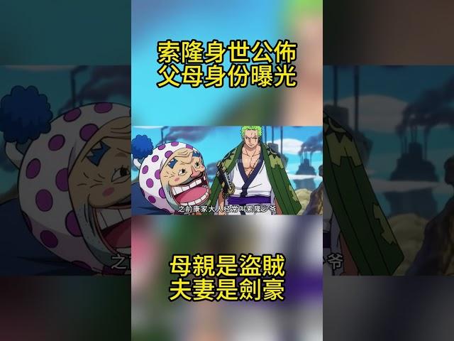 Pirate King: The Mystery of Zoro's Origin Unveiled! His mother was a thief  and his father was a sw