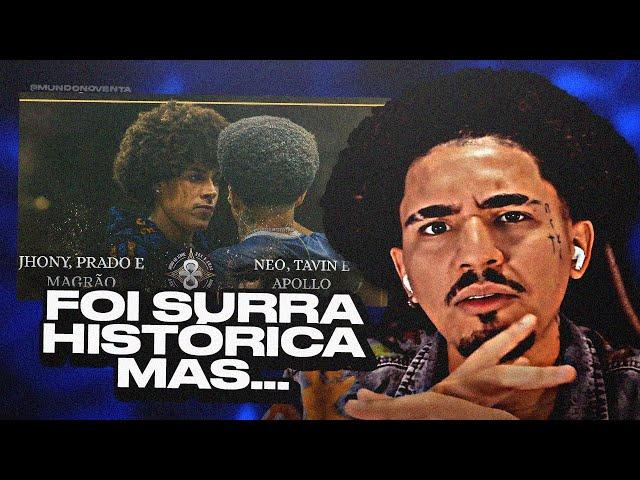 NOVENTA REAGE a (PERFORMANCE HISTÓRICA) NEO, APOLLO E TAVIN X PRADO, JHONY E MAGRÃO | BDA 8 ANOS