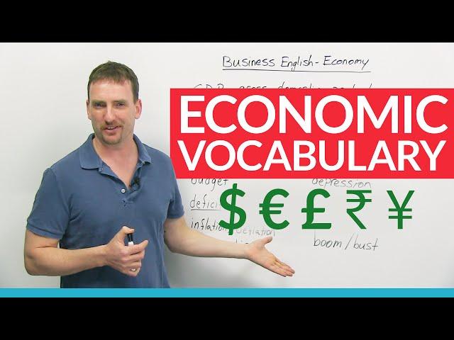 English Vocabulary: How to talk about the economy