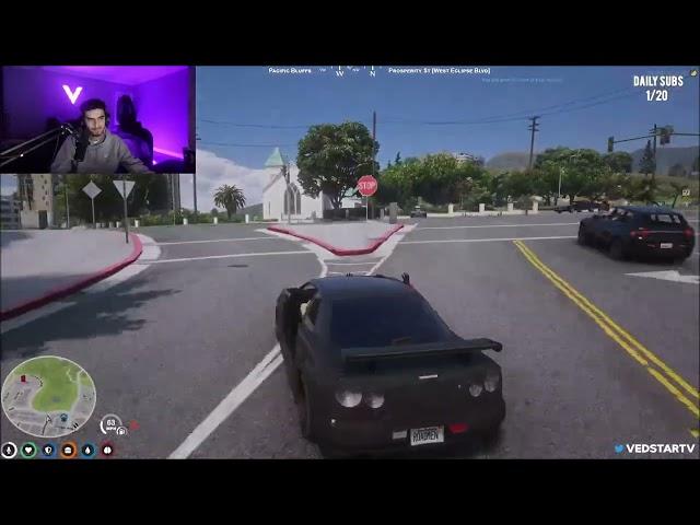 TOMMY CATCHES VED LACKING AT THE BLOCK | NoPixel RP | Mandem