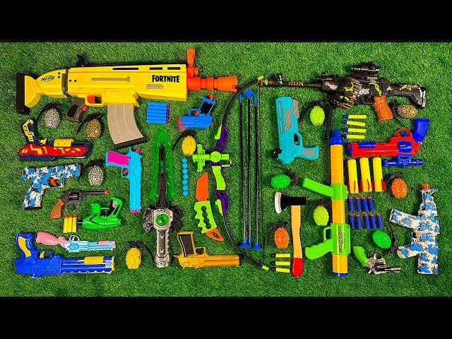 Unboxing NERF Assault Rifle, ShotGun, Sniper Rifle, AK47, Cowboy Pistol, Glock Pistol, Machine Gun