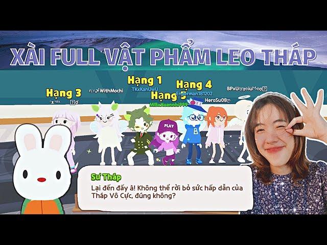 Sunniee Thử Thách “Xài Full Vật Phẩm Leo Tháp” Cùng Team | PLAY TOGETHER