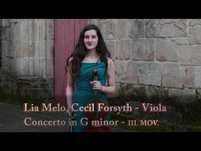 Lia Melo, Cecil Forsyth - Viola Concerto in G minor - III. Mov.