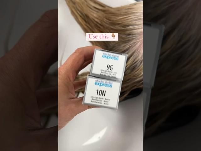 How I blend gray hair to look like blonde highlights on 10 minutes #hairtutorial hairtransformation