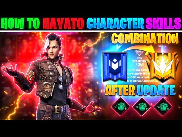 HAYATO CHARACTER SKILL COMBINATION 2023 | BR RANK BEST CHARACTER COMBINATION IN FREE FIRE ‎@Rakus