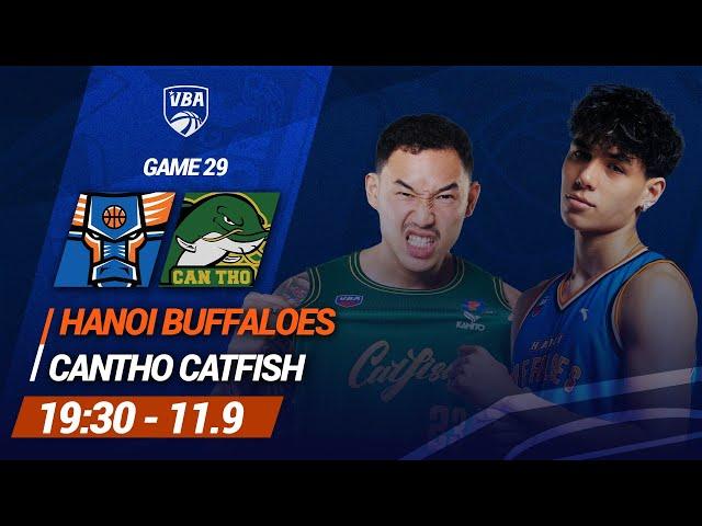  Live: Hanoi Buffaloes - Cantho Catfish | Game 29 | Giải bóng rổ chuyên nghiệp Việt Nam - VBA 2024