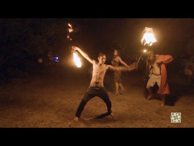 Sean Viljoen Fire performer at Earthdance Johannesburg 2018