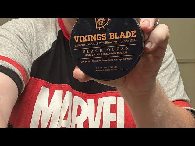 Viking Blade Black Ocean shave.