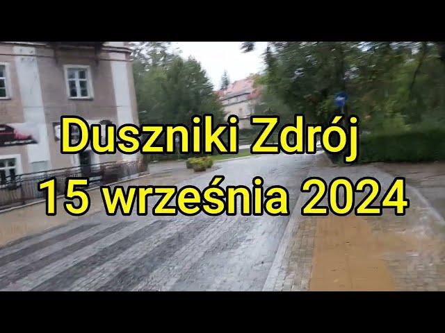 ️Alert !  Bystrzyca Dusznicka - 15.09.2024 Duszniki Zdrój