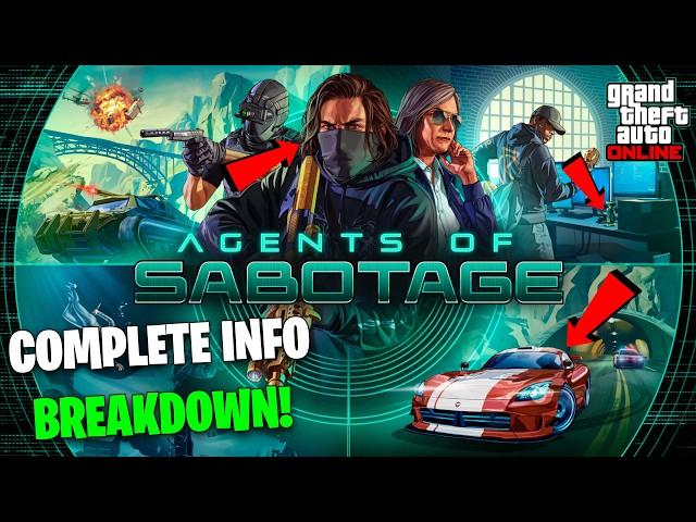 DLC INFO & TRAILER BREAKDOWN! "AGENTS OF SABOTAGE", GTA 6 TEASE, NEW COP CARS | GTA Online DLC