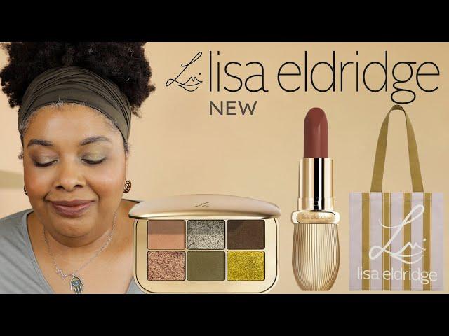 New Lisa Eldridge Desert Gleam Eyeshadow Palette - Rae Rouge Experience Lipstick - Stripey Tote