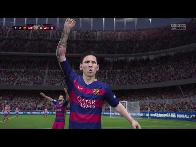 FIFA 16 Predicts: FC Barcelona vs Atletico Madrid || Legendary Difficulty by Pirelli7