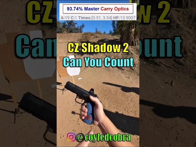 CZ Shadow 2 Can You Count 93% Master #competition #coyledcobra #callofduty #cobraready #practice