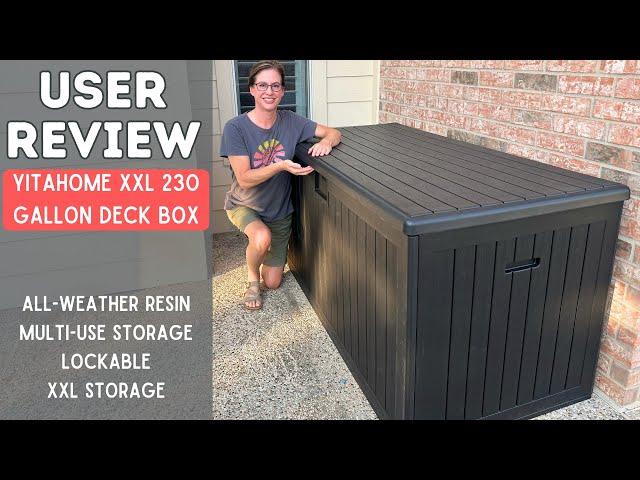 Storage Solution Solved! YITAHOME XXL 230 Gallon Deck Box