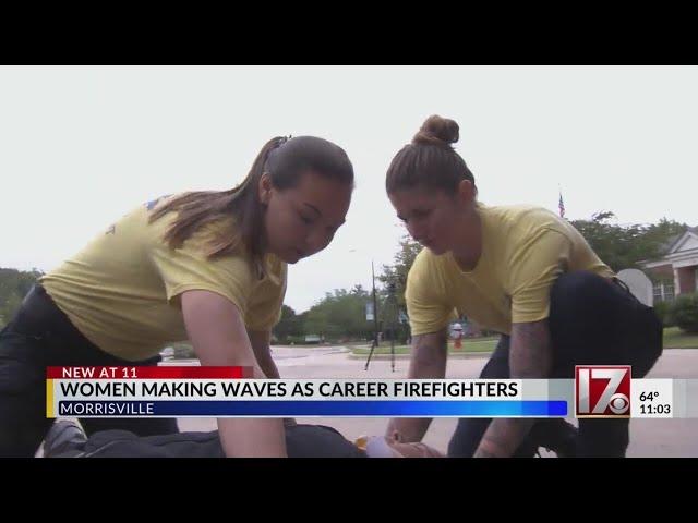 Female firefighters in Morrisville hope to inspire more women to join fire service 