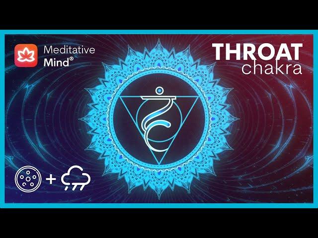 Throat Chakra Healing Music + Rain ️ | Hang Drum Vibes | Dissolve Subconscious Fears,Ultra Positive