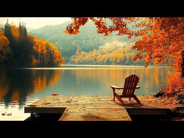 Cozy Autumn Morning & Fall Ambience  Relax and Unwind with Peaceful Relaxing Music ~ October Autumn