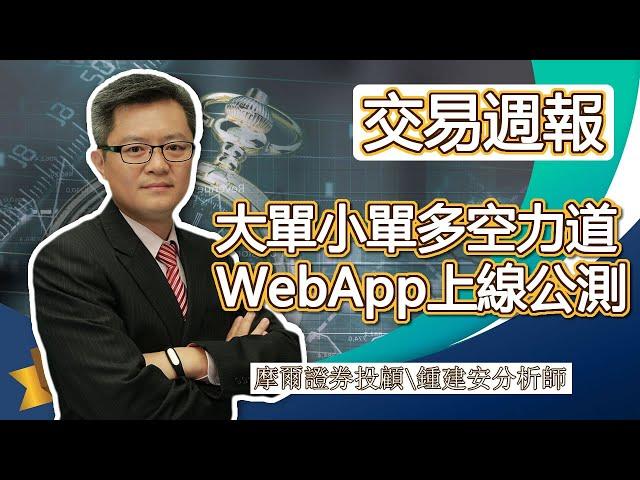 2022.03.27【大單小單多空力道 Web App正式上線公測囉】交易員養成俱樂部 鍾建安交易週報與網友提問QandA