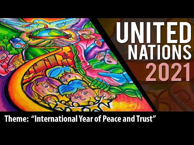 POSTER MAKING ARTWORK / INTERNATIONAL  YEAR OF PEACE AND TRUST