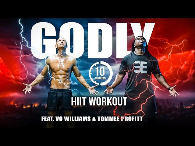 Intense!! 10 minute ‘GODLY HIIT Bodyweight Workout’ Feat. Vo Williams | Frank Medrano