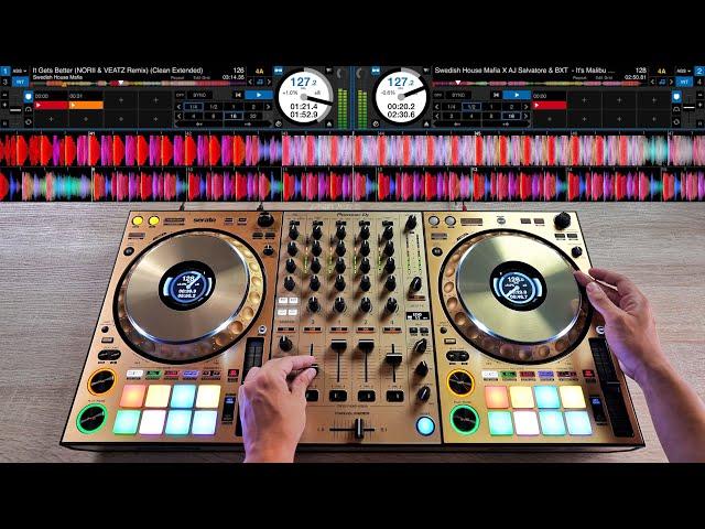 Pro DJ Does 20 Minute EDM Mix on Gold DDJ-1000!