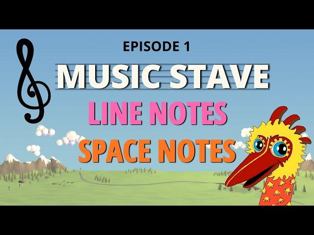 Music Stave, Line Notes and Space Notes | Theory of Music [Episode 1]