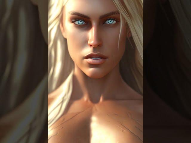 Beautiful Blonde Woman.