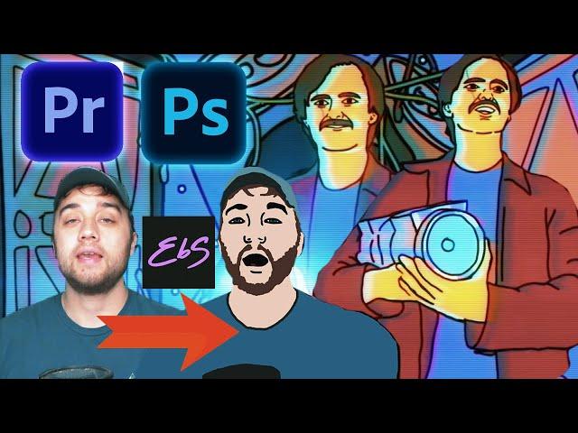 Easily Turn ANYONE into Hand Drawn ANIMATION ! Like Joel Haver | Adobe Pr, Ae, Ps Tutorial